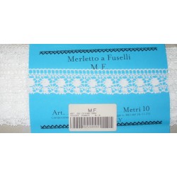 Art. 252 - Merletto a Fuselli Bianco - Altezza 2,5 cm